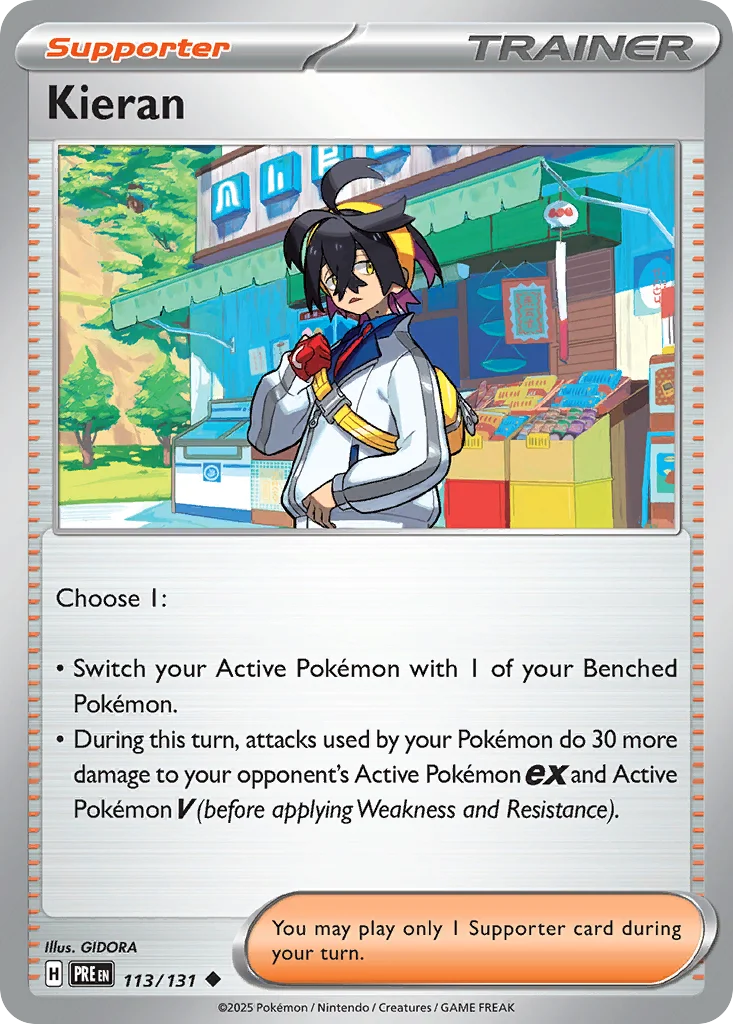 Kieran Pokemon card
