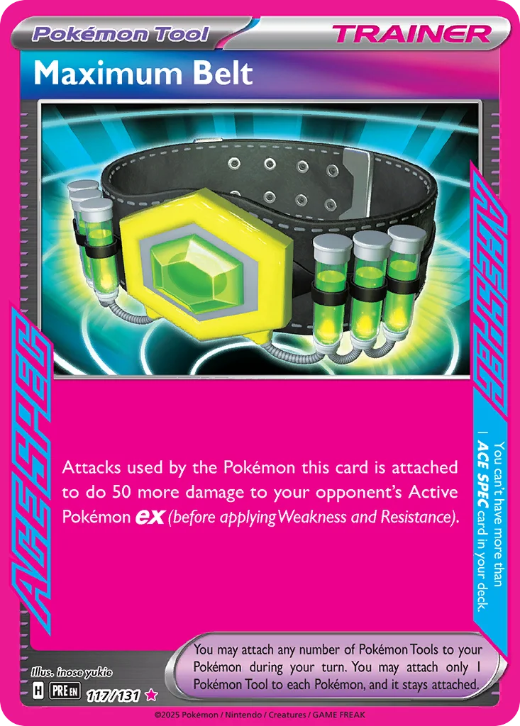 Maximum Belt Pokemon card