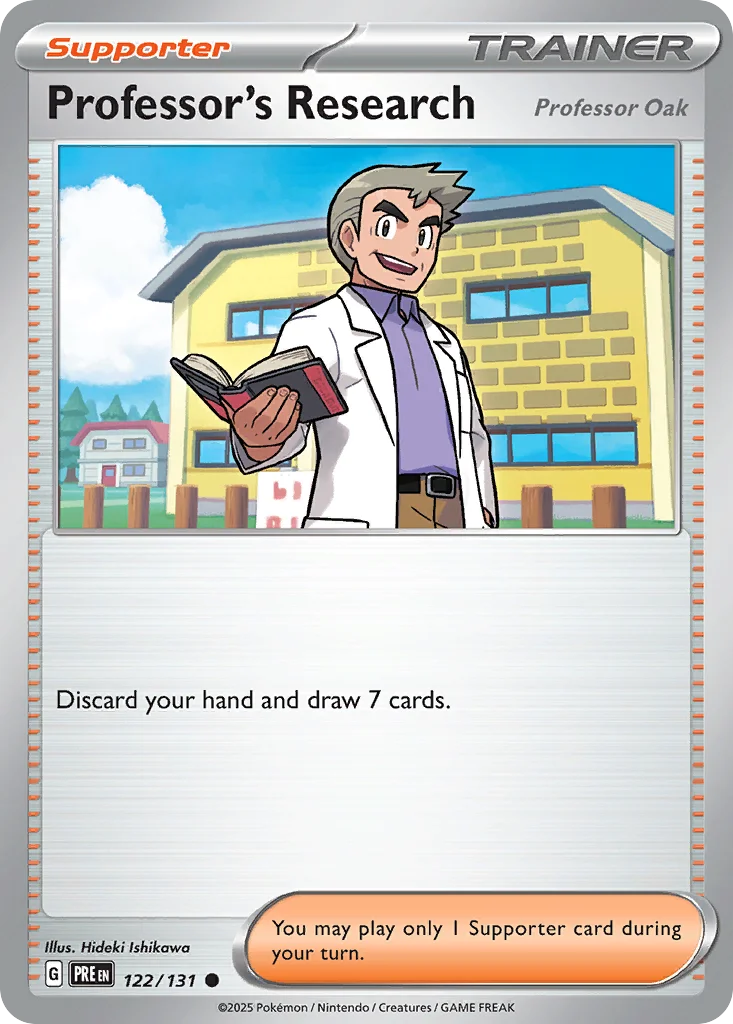 Professor's Research Pokemon card