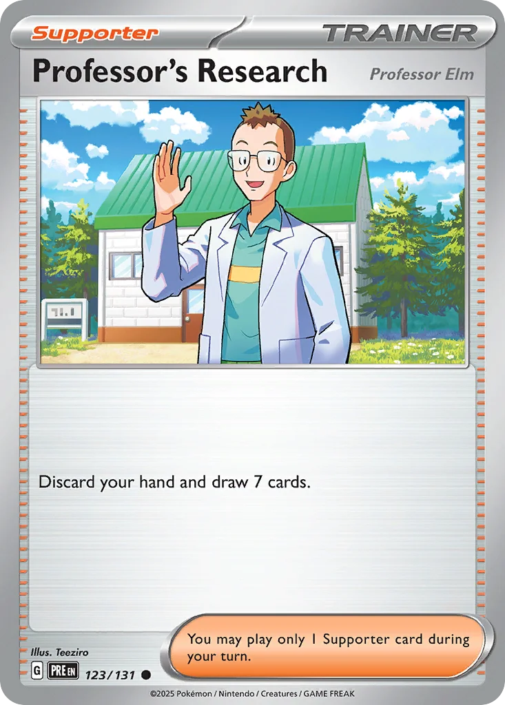 Professor's Research Pokemon card