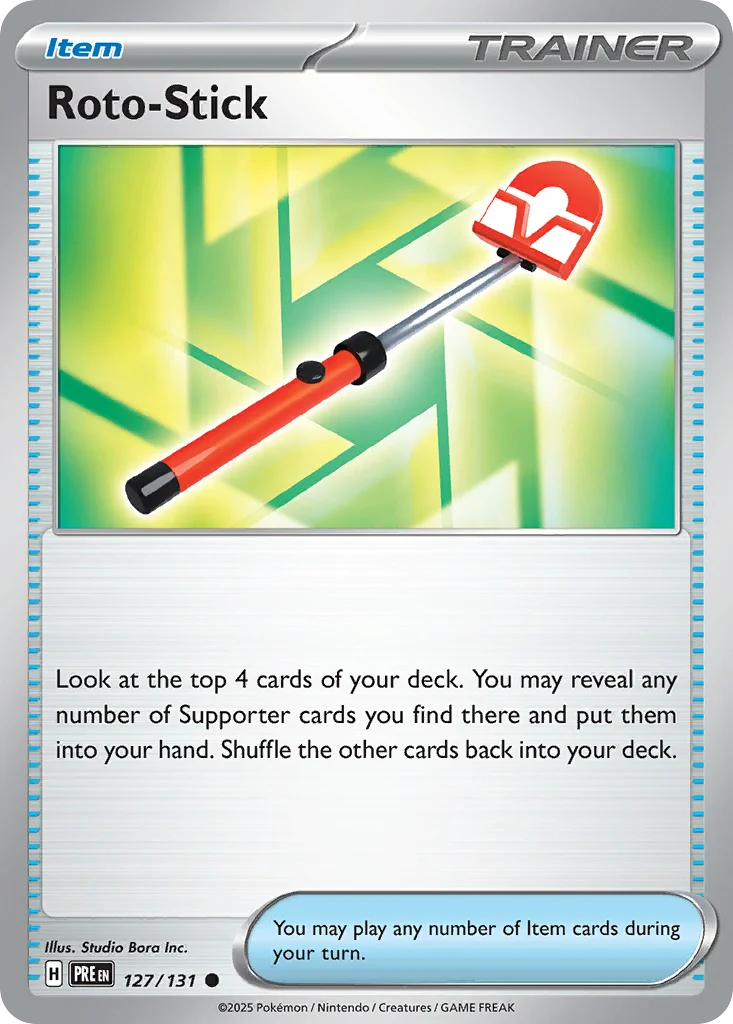 Roto-Stick Pokemon card