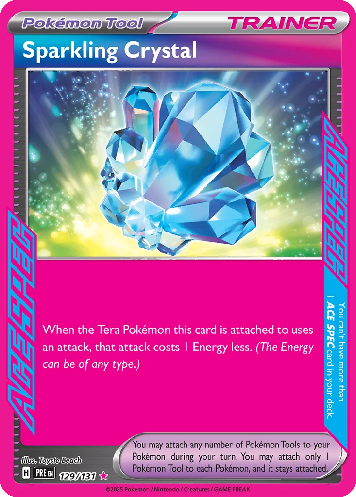 Sparkling Crystal Pokemon card
