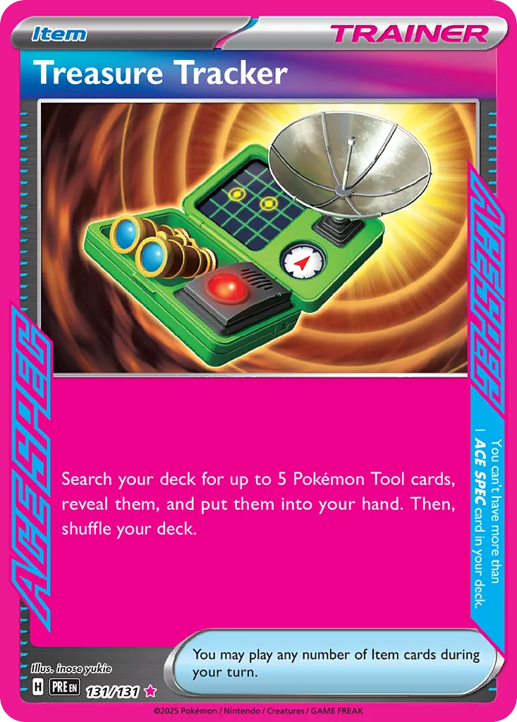 Treasure Tracker Pokemon card
