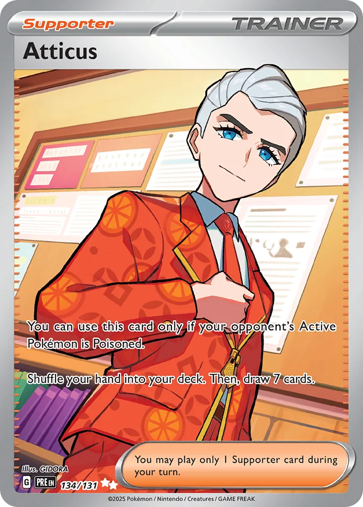 Atticus Pokemon card