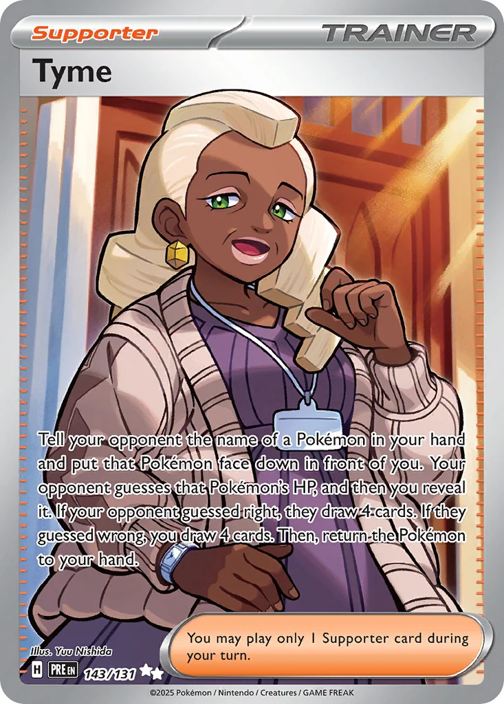 Tyme Pokemon card