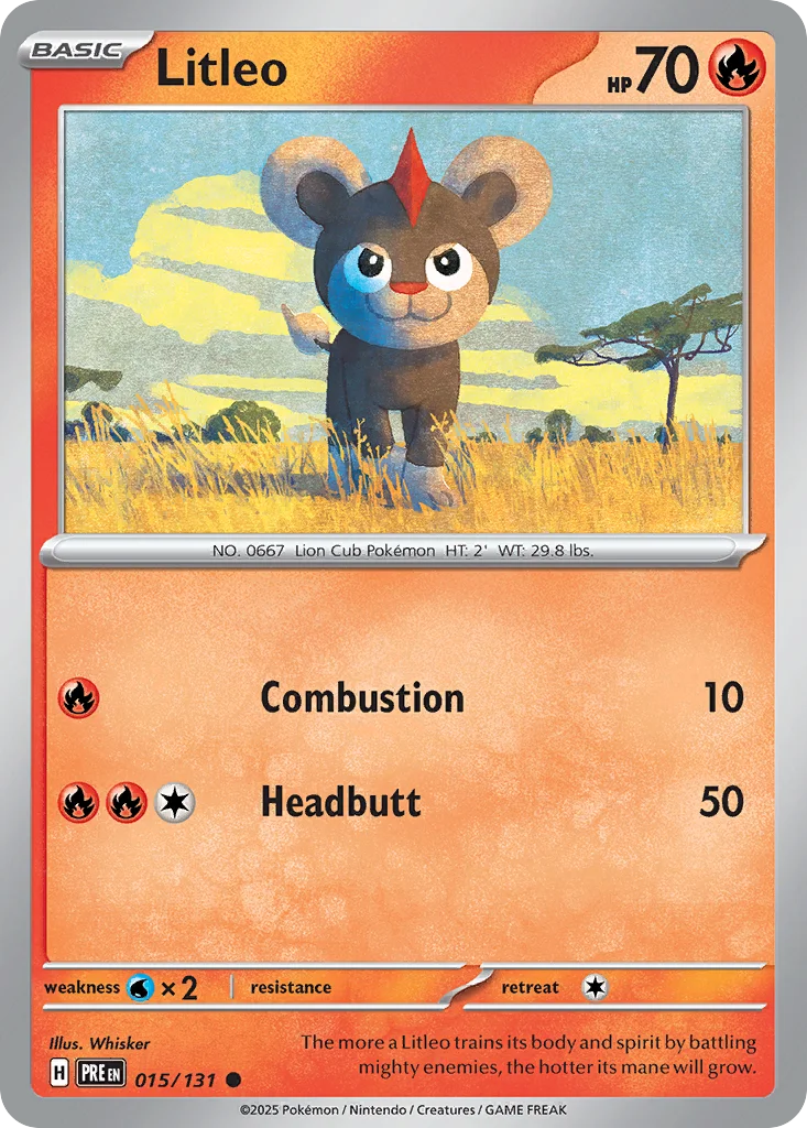 Litleo Pokemon card