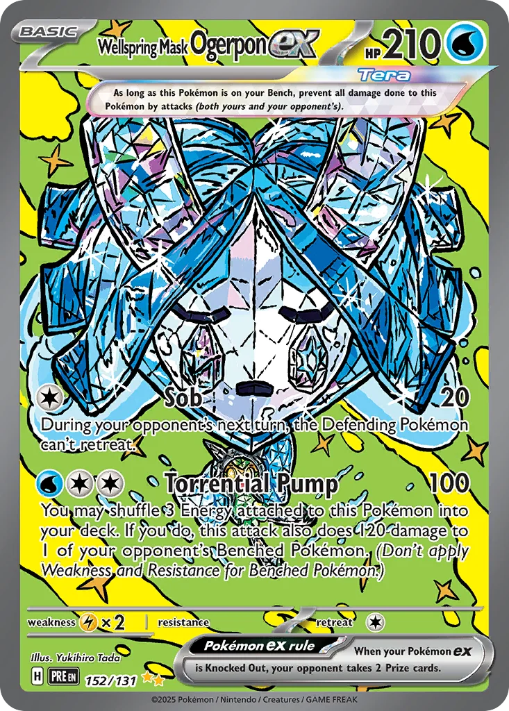 Wellspring Mask Ogerpon ex Pokemon card