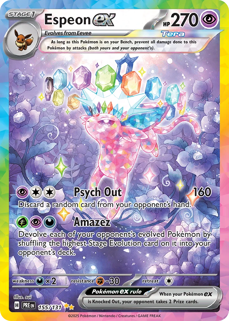 Espeon ex Pokemon card