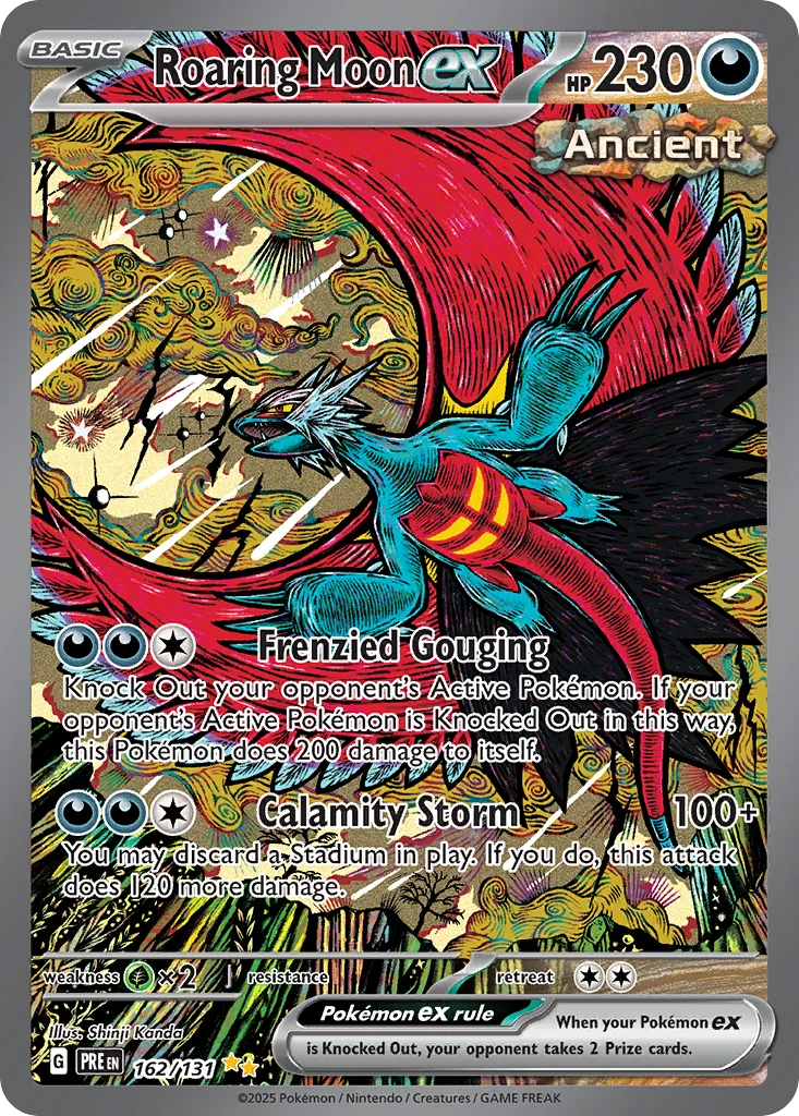 Roaring Moon ex Pokemon card
