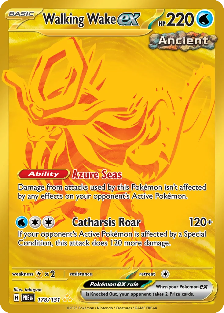 Walking Wake ex Pokemon card