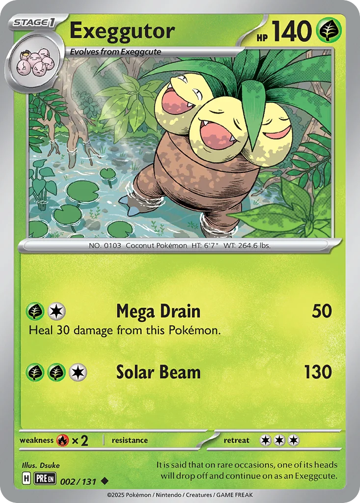 Exeggutor Pokemon card