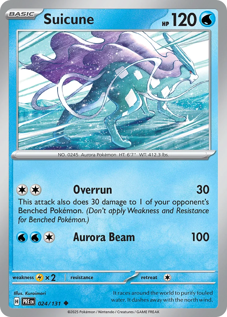 Suicune Pokemon card