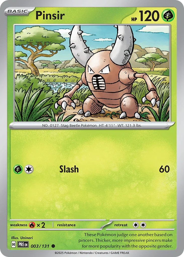 Pinsir Pokemon card