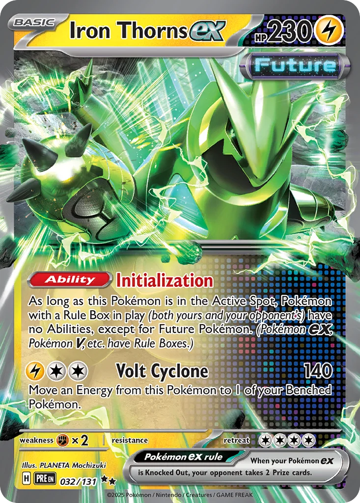 Iron Thorns ex Pokemon card