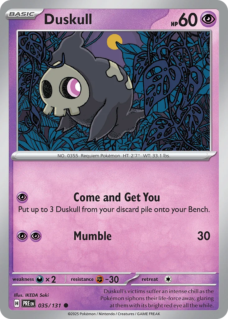 Duskull Pokemon card