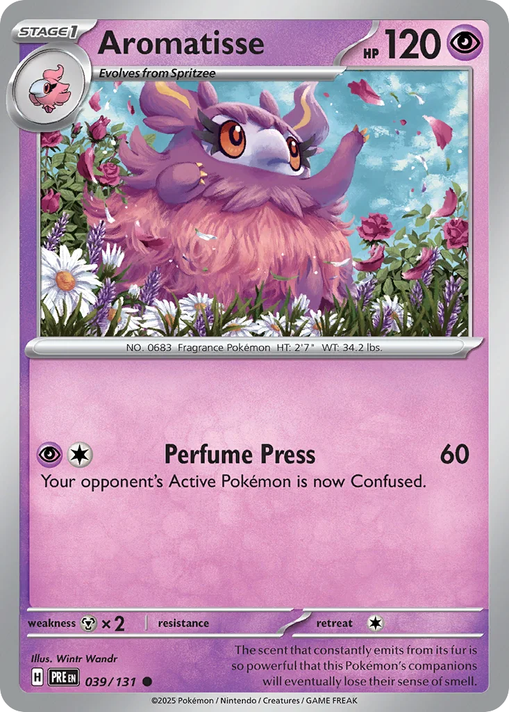 Aromatisse Pokemon card