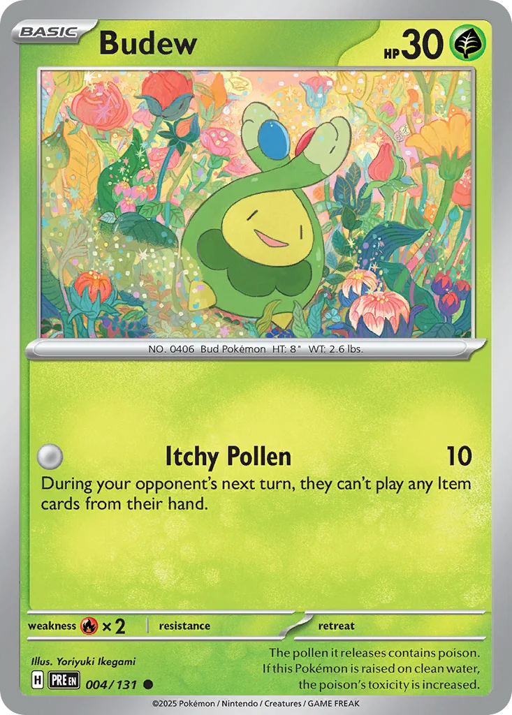 Budew Pokemon card