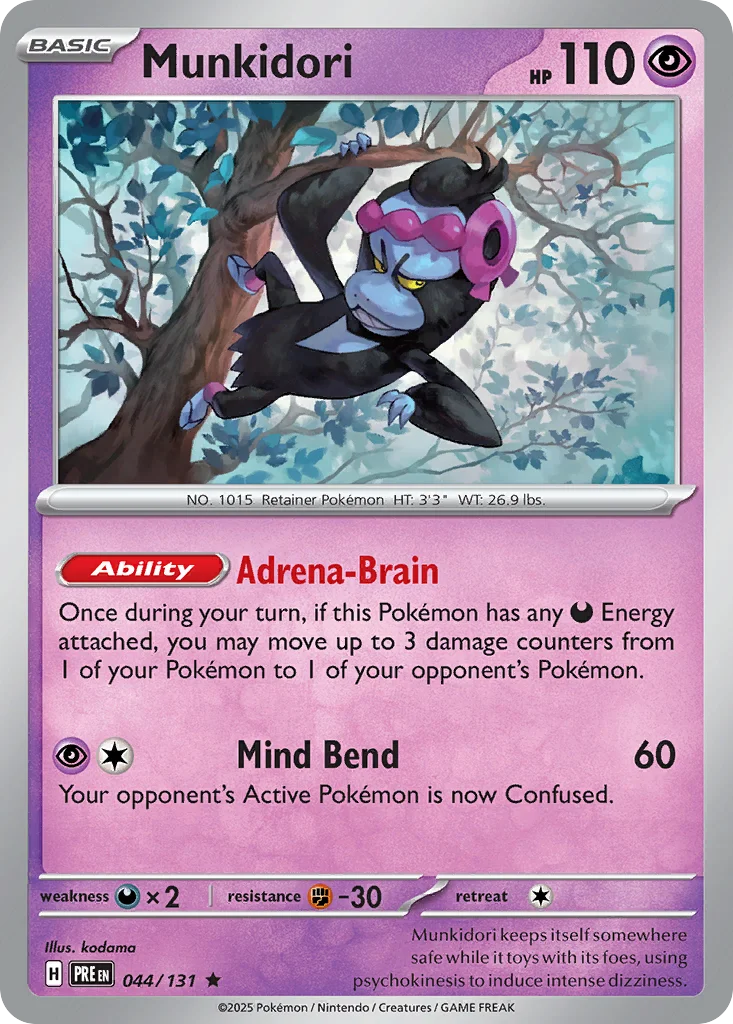 Munkidori Pokemon card