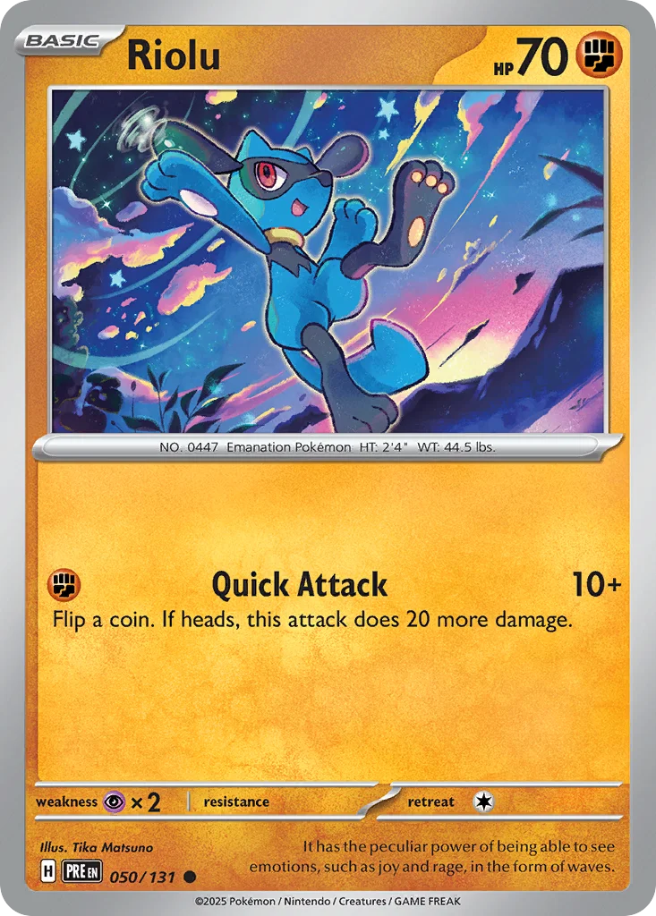 Riolu Pokemon card