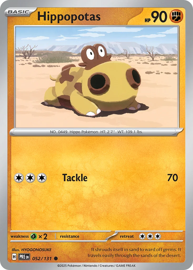 Hippopotas Pokemon card
