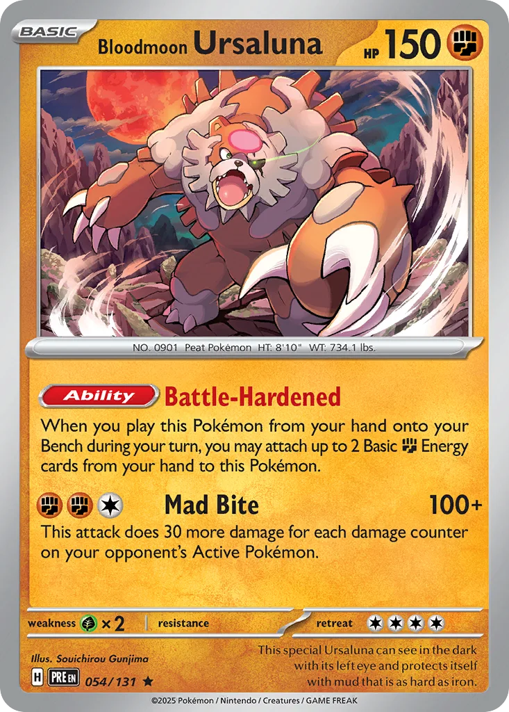 Bloodmoon Ursaluna Pokemon card