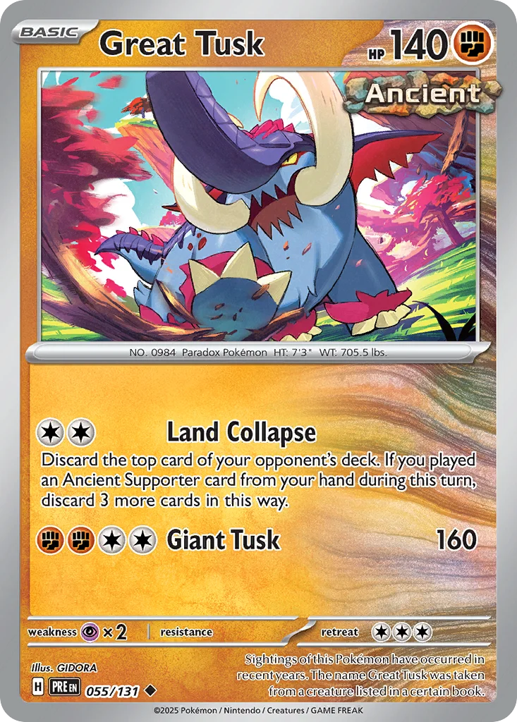 Great Tusk Pokemon card