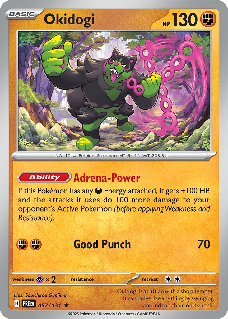 Okidogi Pokemon card