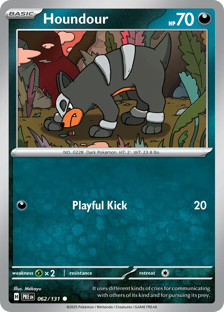 Houndour Pokemon card