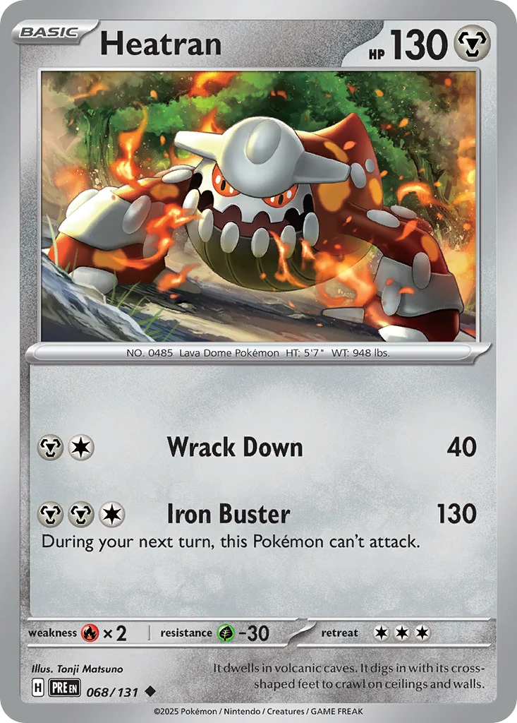 Heatran Pokemon card
