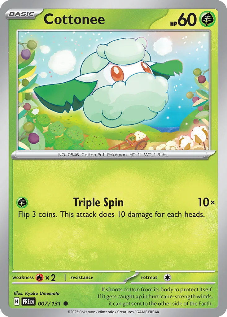 Cottonee Pokemon card