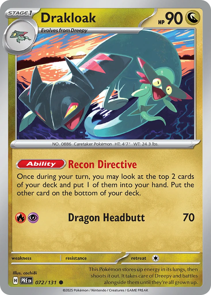 Drakloak Pokemon card