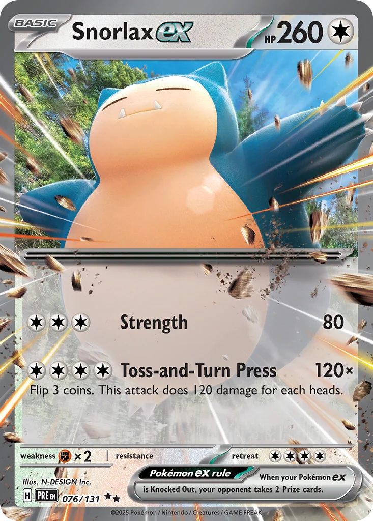 Snorlax ex Pokemon card
