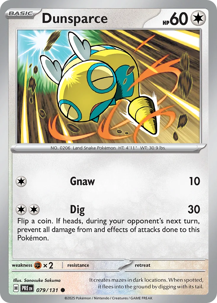 Dunsparce Pokemon card