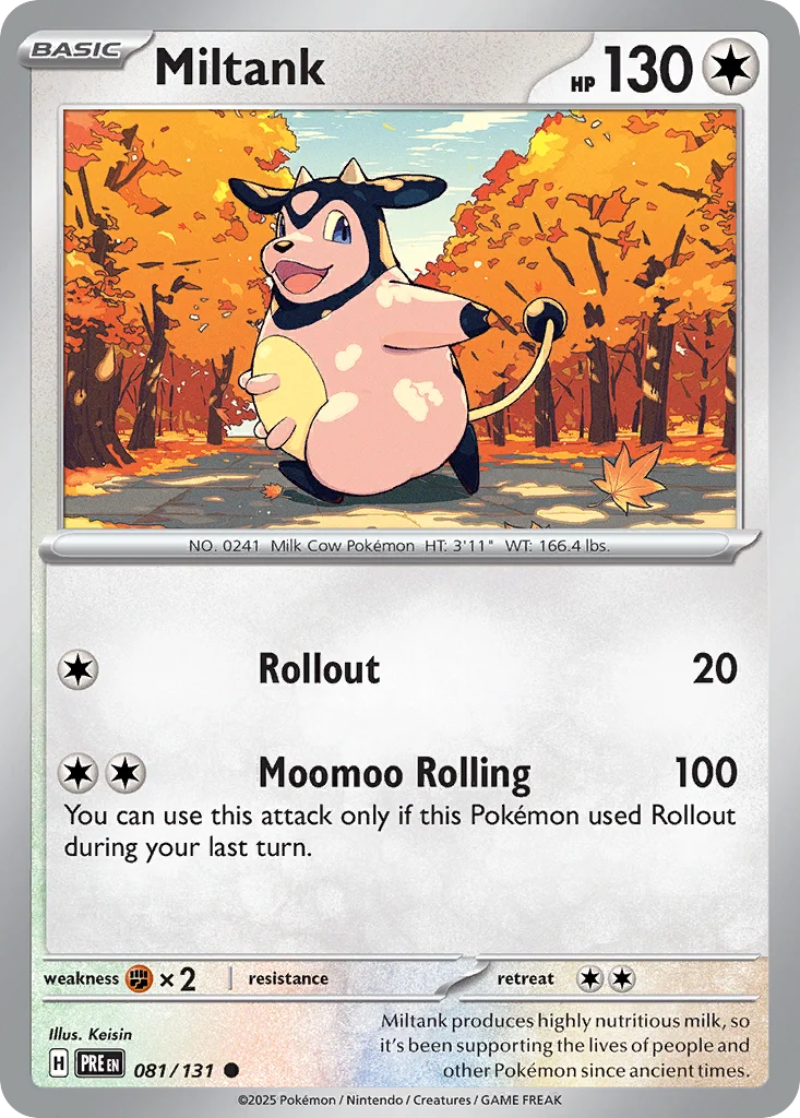Miltank Pokemon card