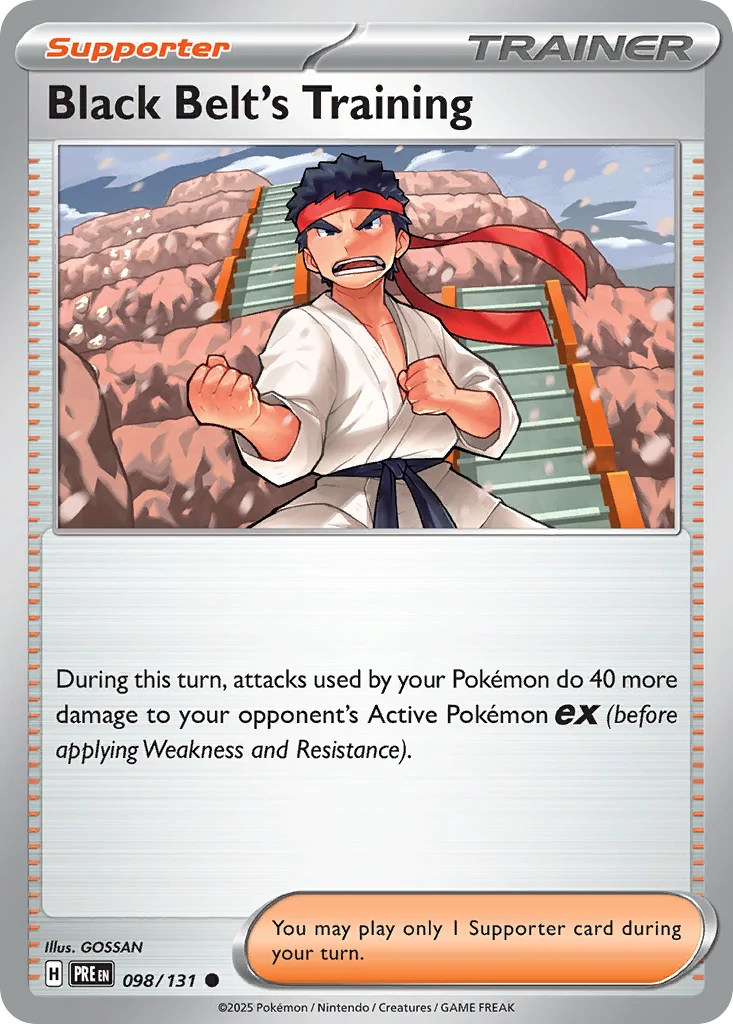 Black Belt's Training Pokemon card