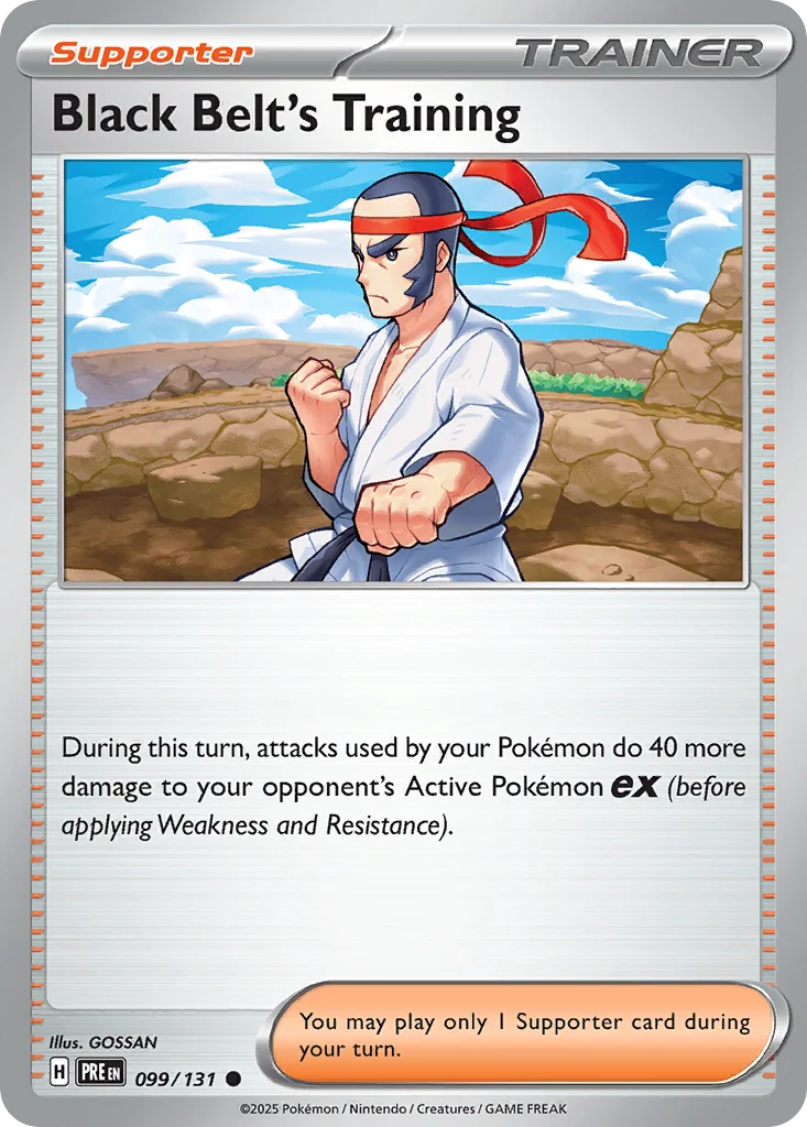 Black Belt's Training Pokemon card