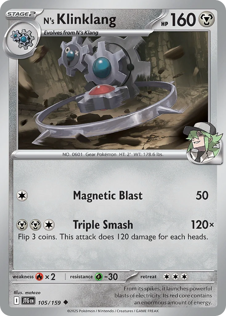 N's Klinklang Pokemon card
