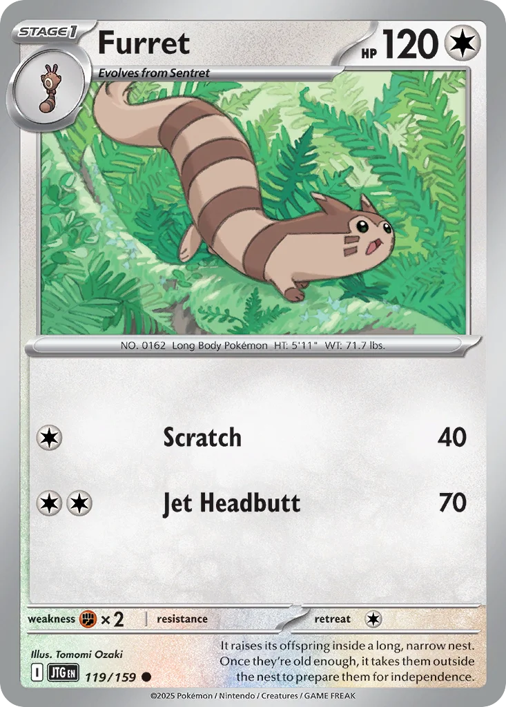 Furret Pokemon card