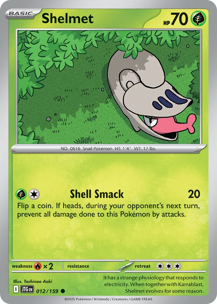 Shelmet Pokemon card