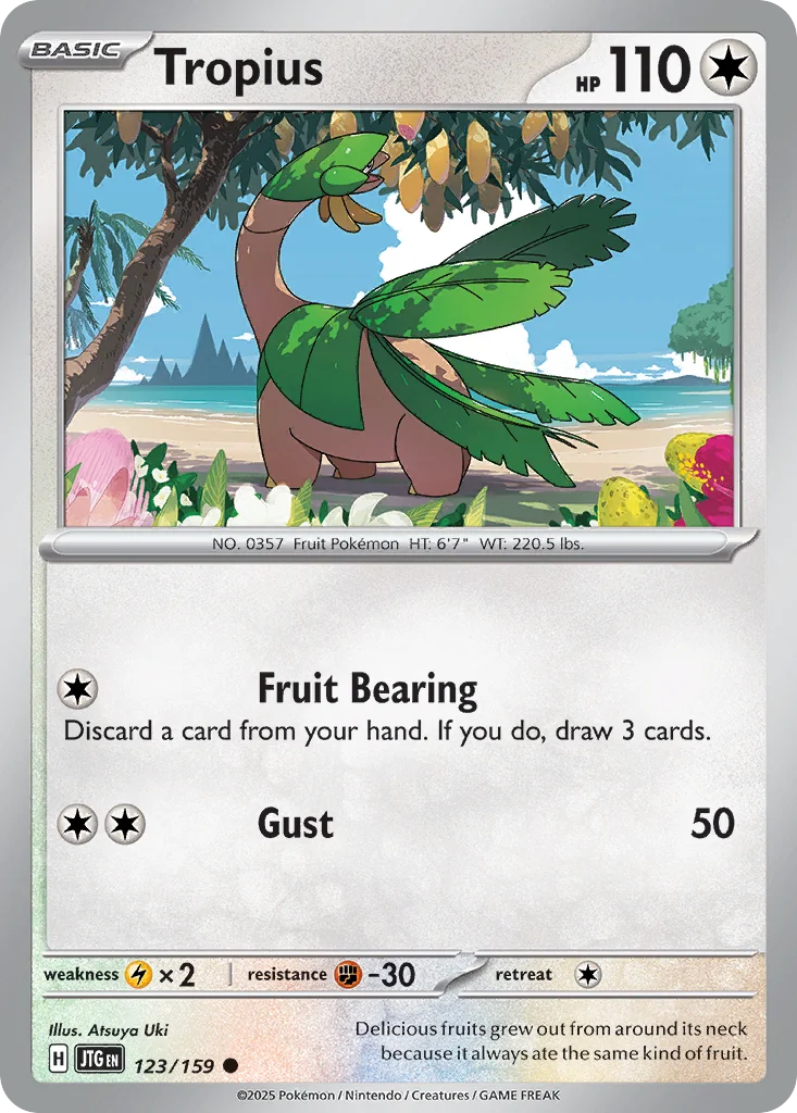 Tropius Pokemon card