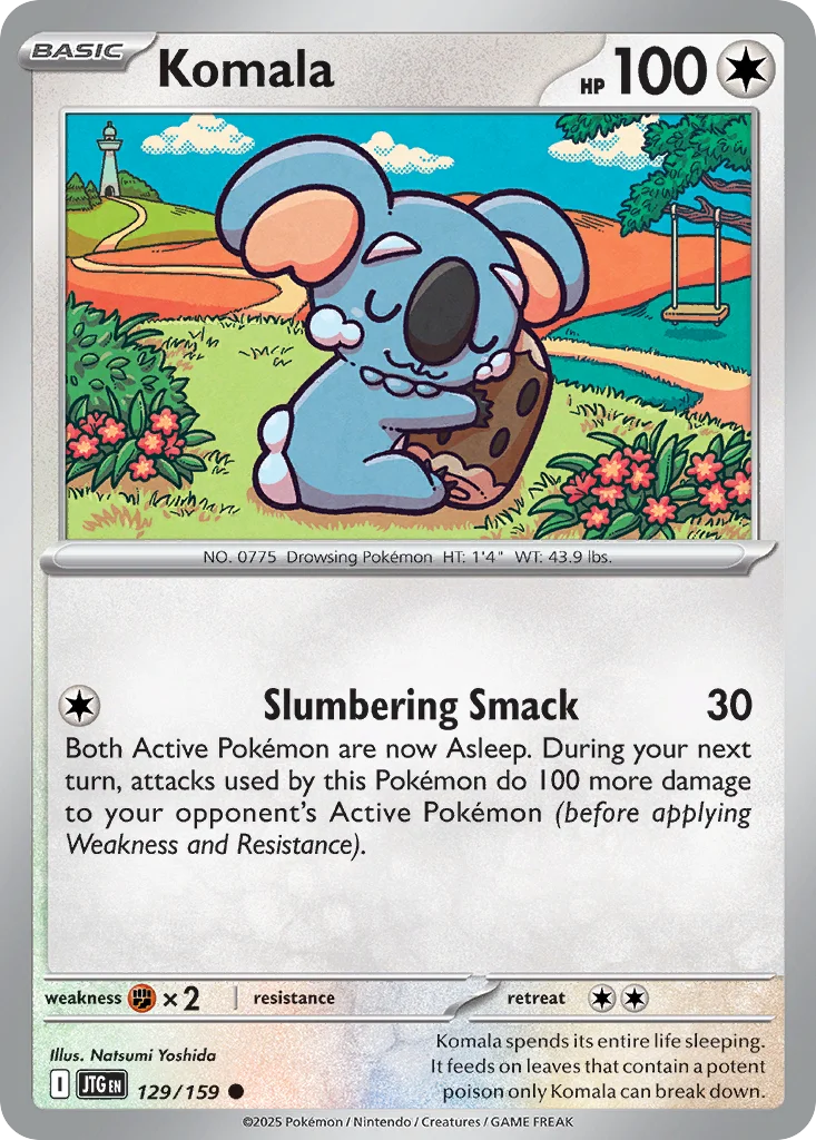 Komala Pokemon card