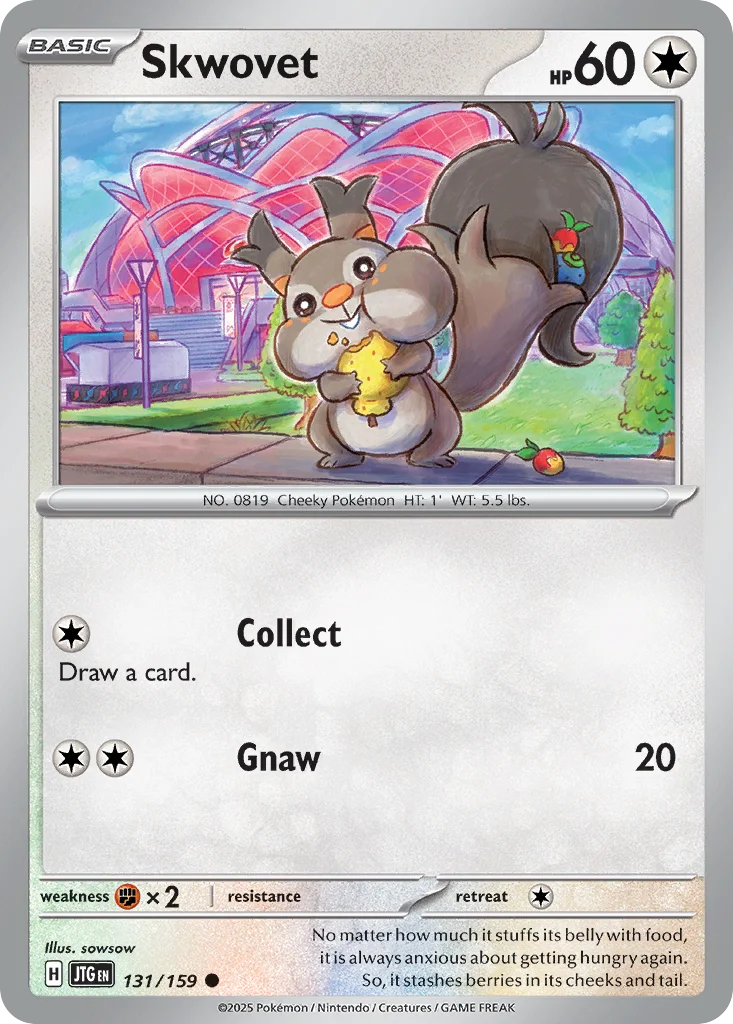 Skwovet Pokemon card