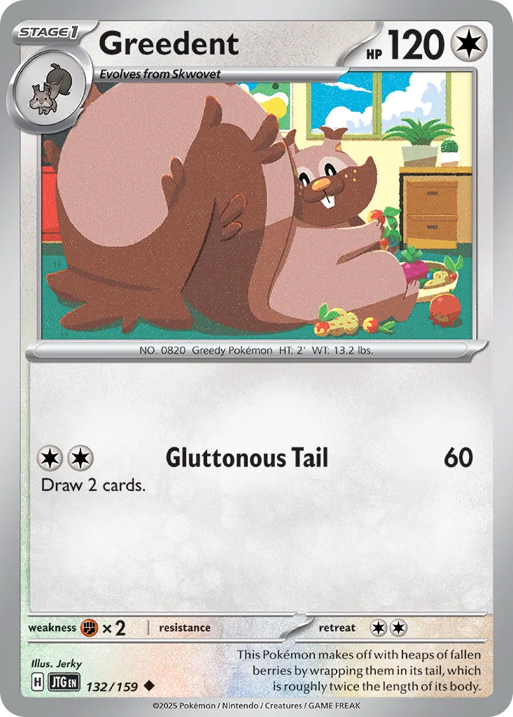 Greedent Pokemon card