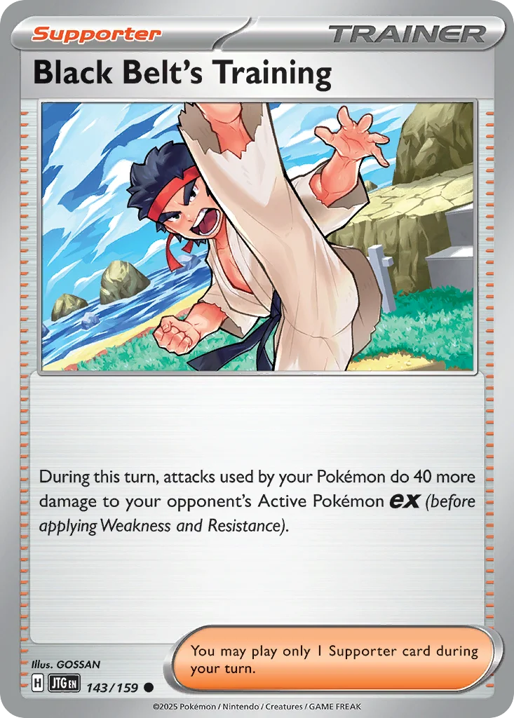 Black Belt's Training Pokemon card