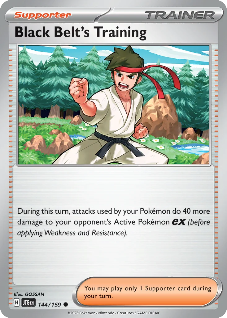 Black Belt's Training Pokemon card