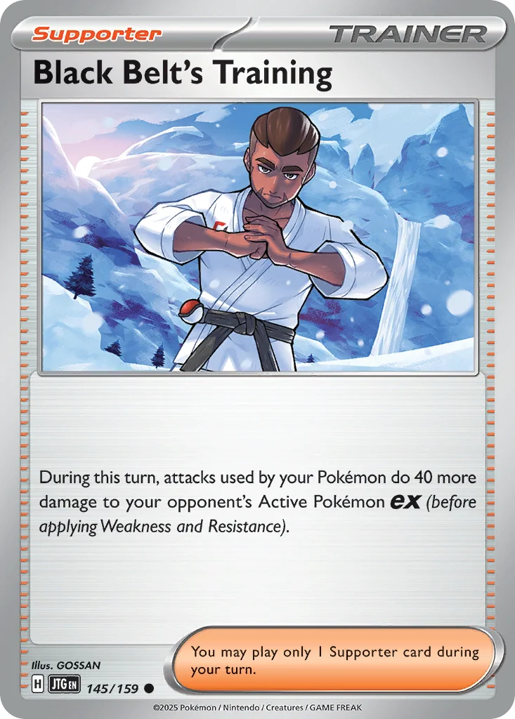 Black Belt's Training Pokemon card