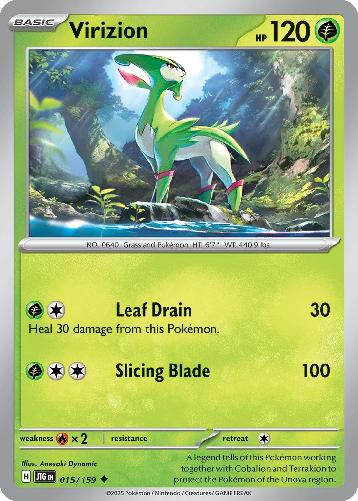Virizion Pokemon card
