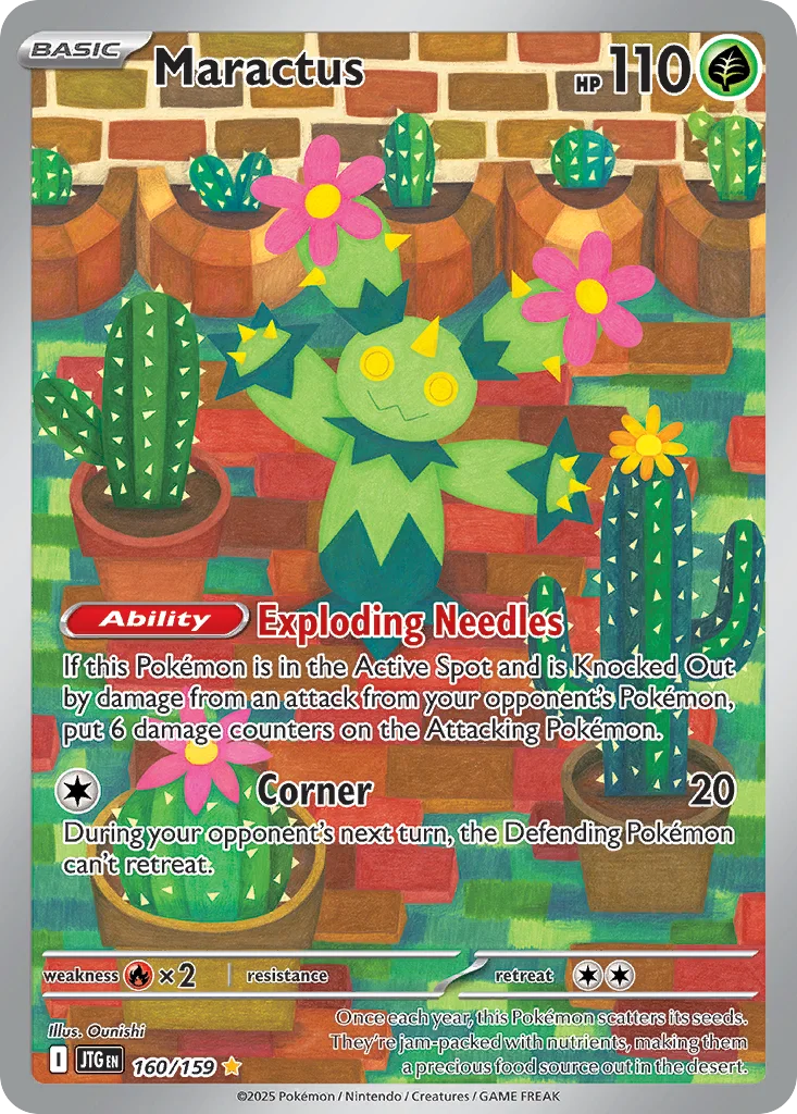Maractus Pokemon card