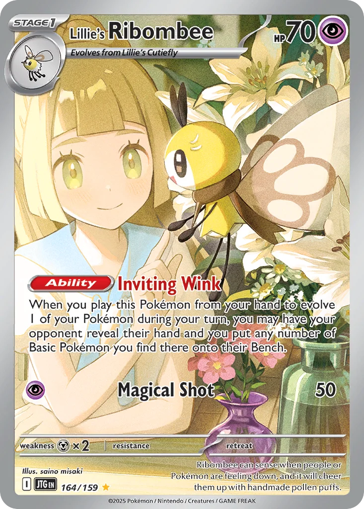 Lillie's Ribombee Pokemon card