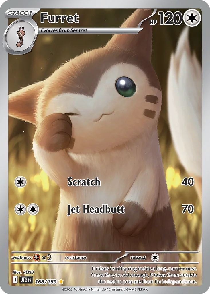 Furret Pokemon card